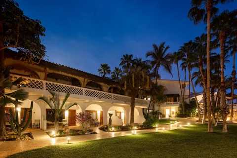 Beachfront resort gardens