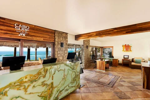 Boutique hotel lobby