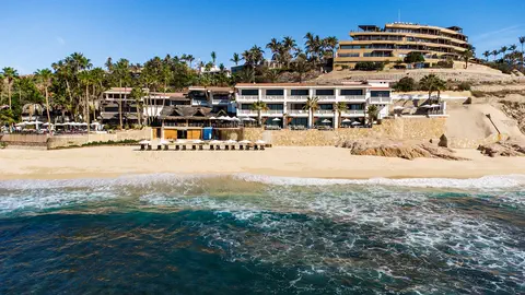 Beachfront resort view
